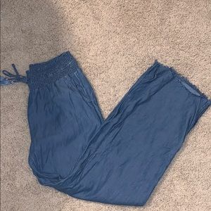 blue aerie beach pants!